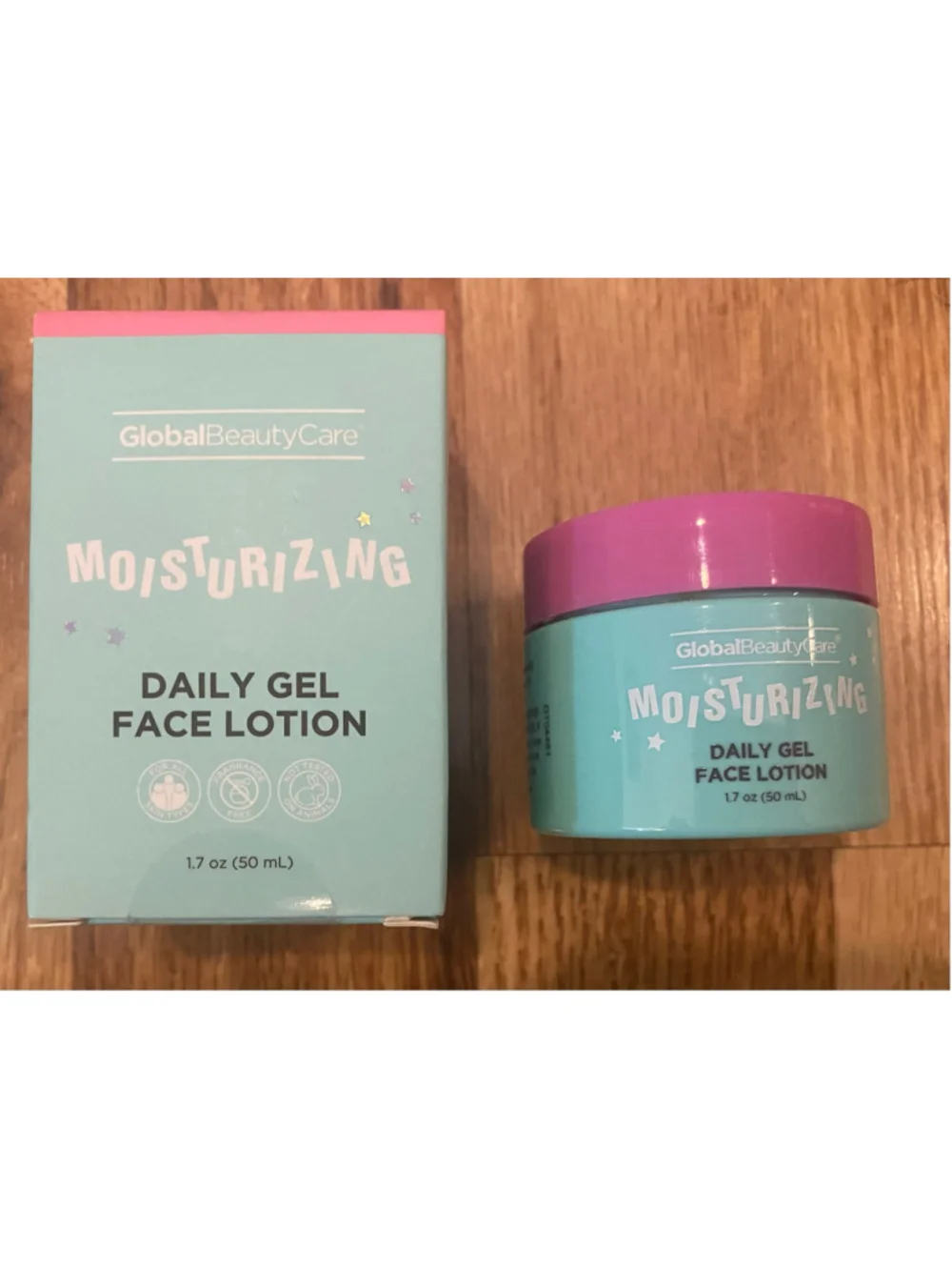 Global Beauty Care Moisturizing Daily Gel Face Lotion 1.7 ounces NIB